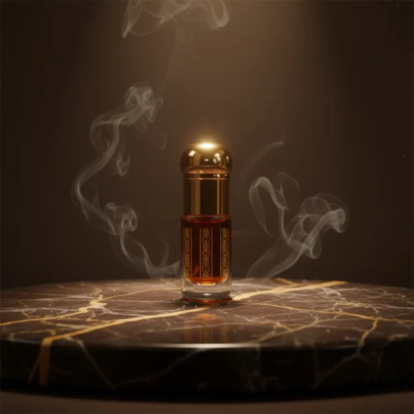 زجاجة عطر مع دخان أنيق : دهن عود سيلاني | 1/4 توله