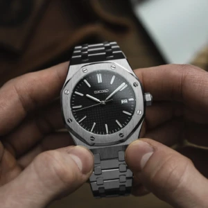 ⁦ساعة سيكو رويال أوك السوداء | 40مم | أوتوماتيكية⁩ - الصورة ⁦10⁩